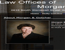 Tablet Screenshot of morgan-gotcher.com